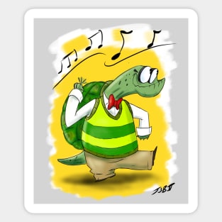 Dancing Turtle Sticker